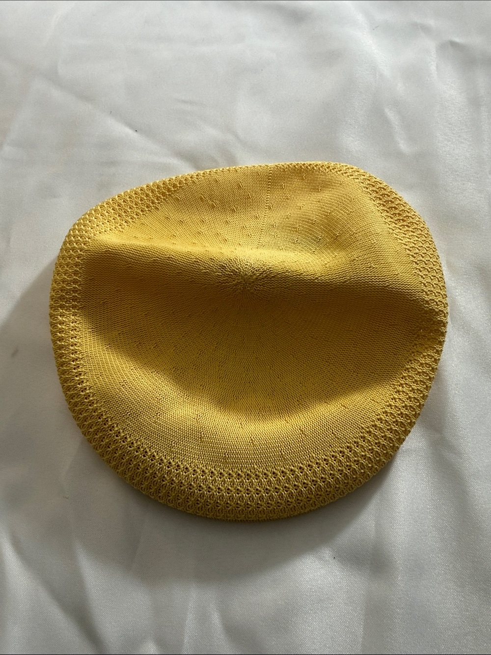 Kangol Kids Sun Visor in Bright Yellow with Logo